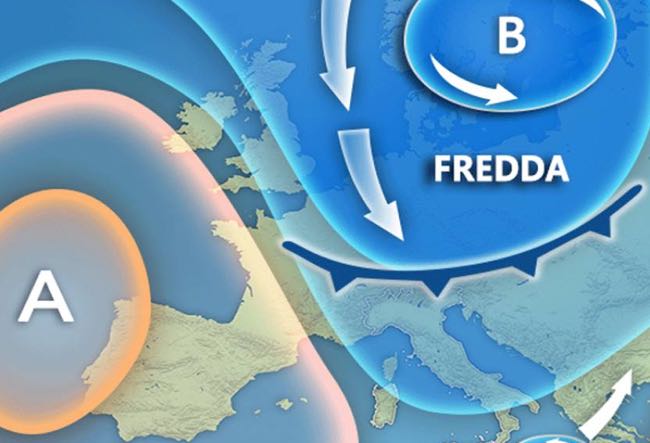 Previsioni meteo Italia arriva BURIAN gelo, neve e temperature sotto lo zero